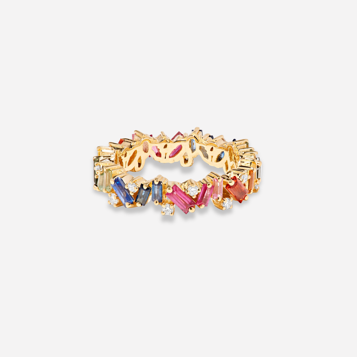 Jewel Tone Baguette Ring