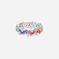 Jewel Tone Baguette Ring