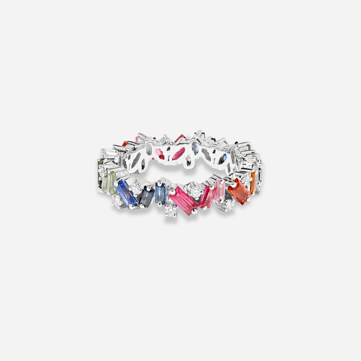 Jewel Tone Baguette Ring