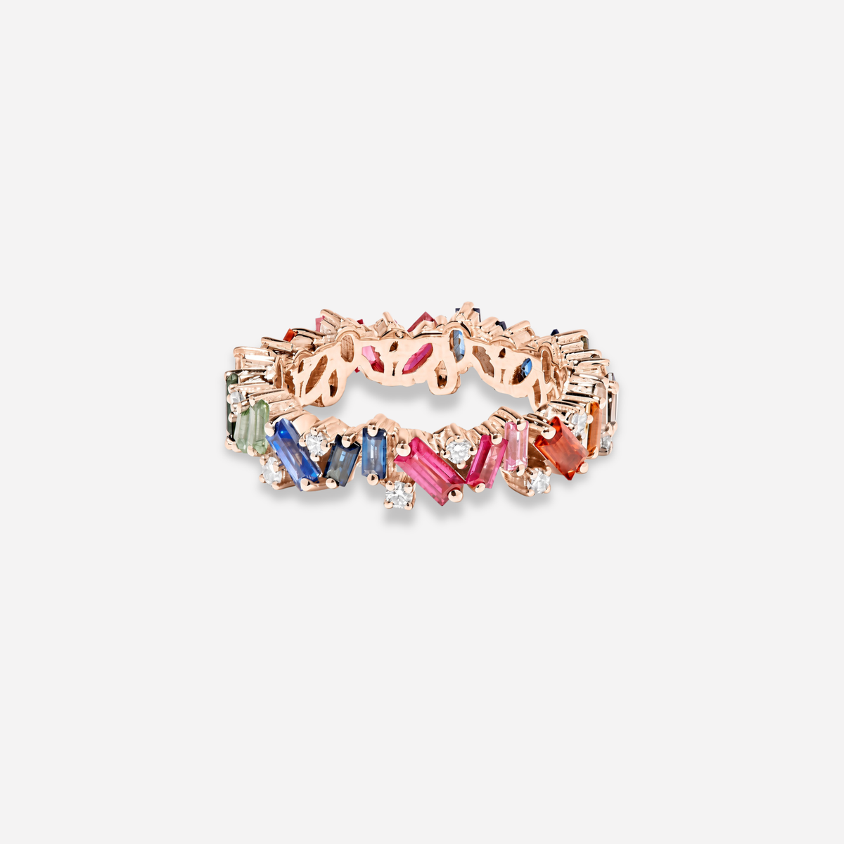 Jewel Tone Baguette Ring