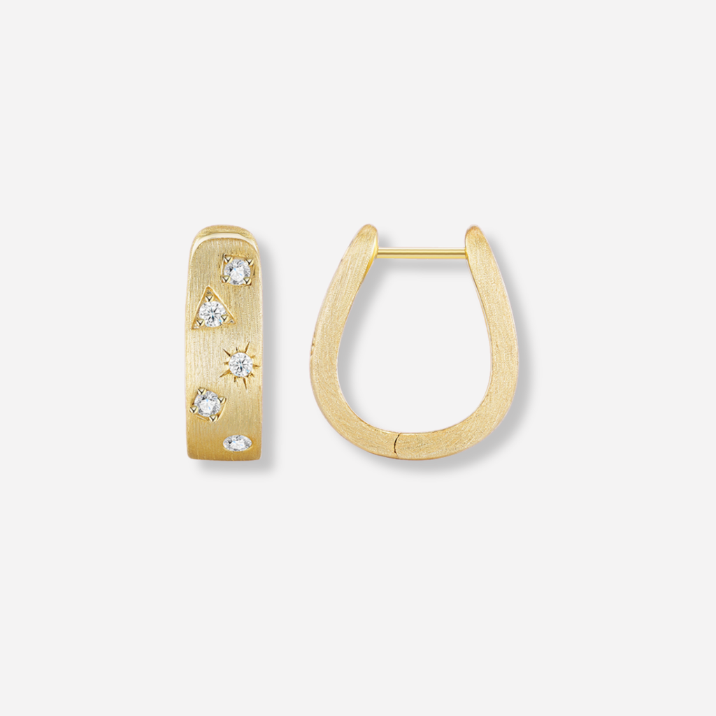 Starlit Satin Hoops