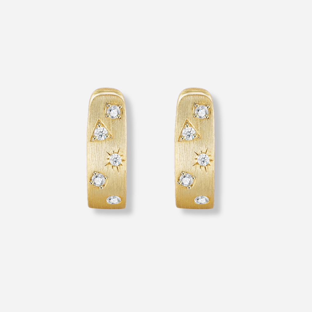 Starlit Satin Hoops