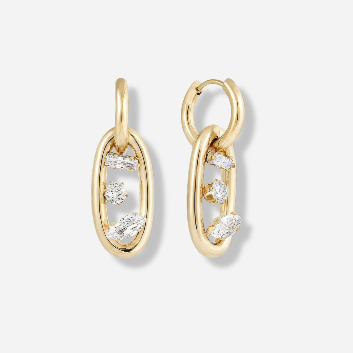 Cluster Drop Hoops