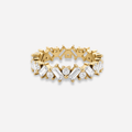 Staggered Baguette Ring