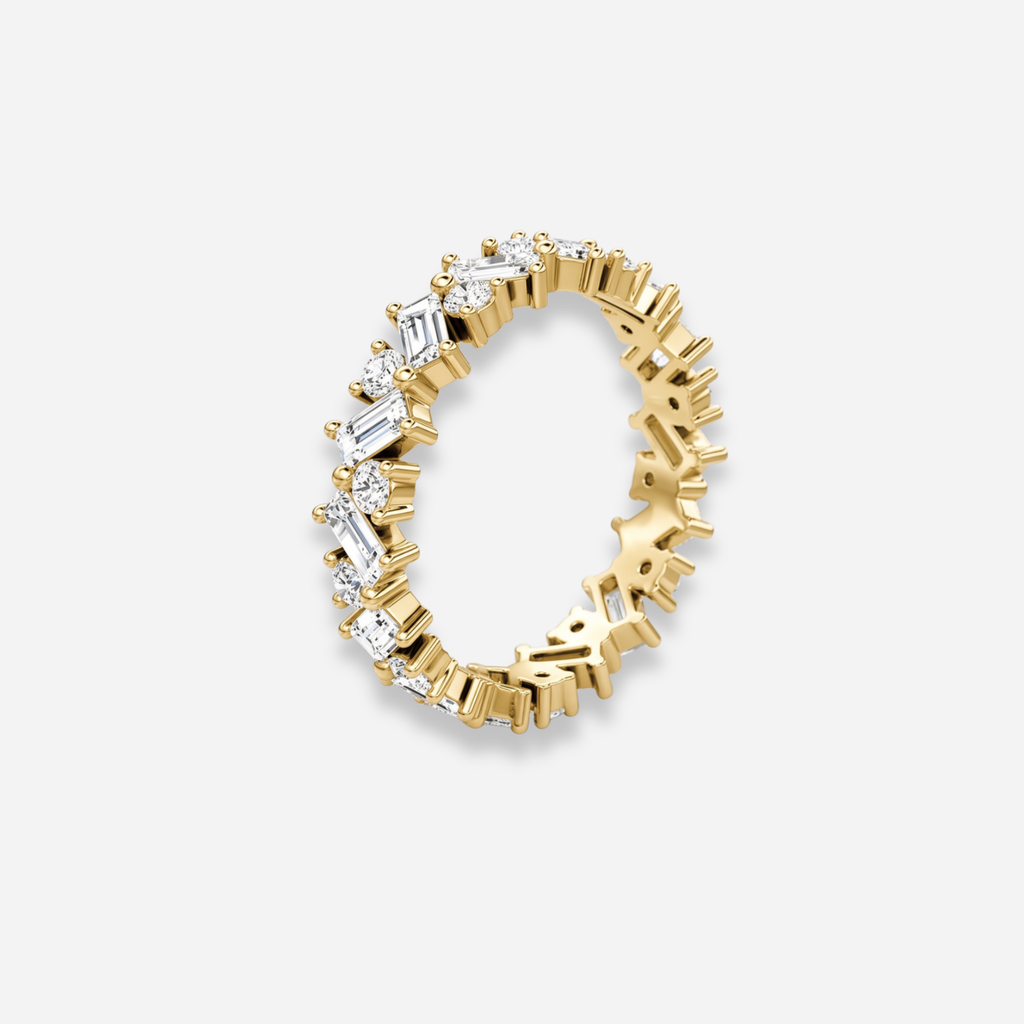 Staggered Baguette Ring