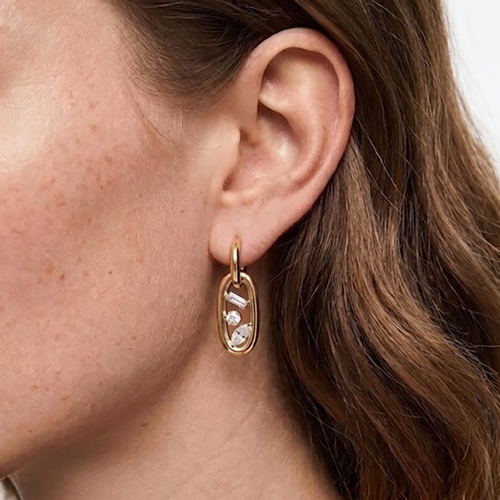 Cluster Drop Hoops