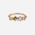 Confetti Baguette Ring