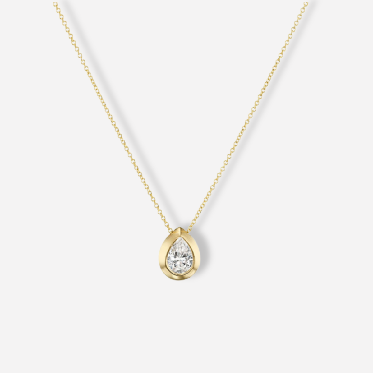 Bezel Drop Necklace