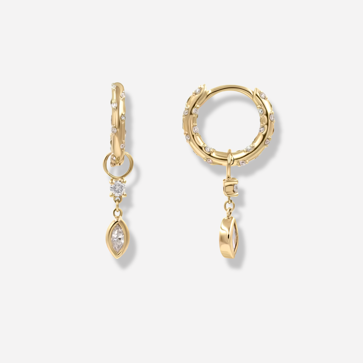 Celestial Dangle Hoops