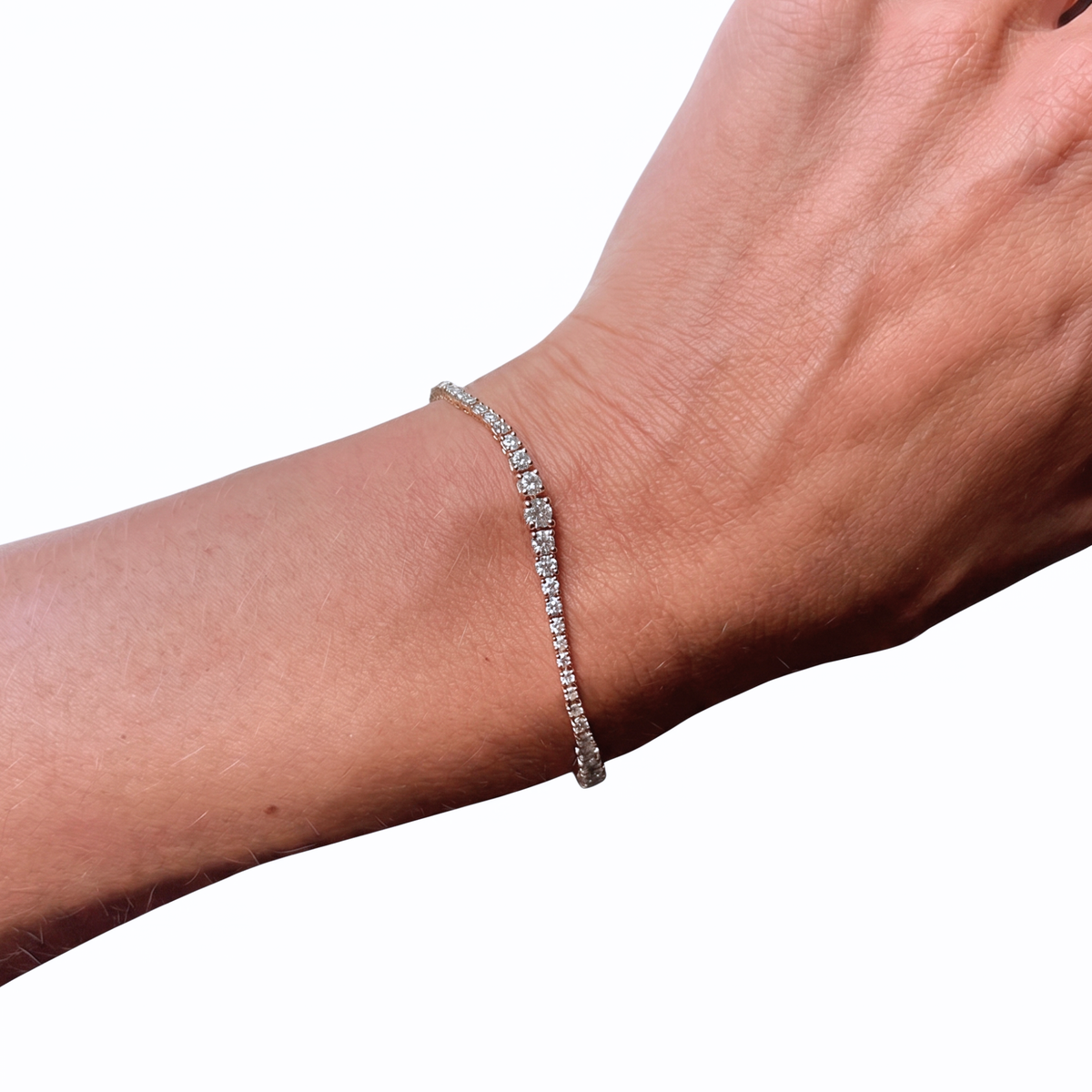 Geometric Tennis Bracelet