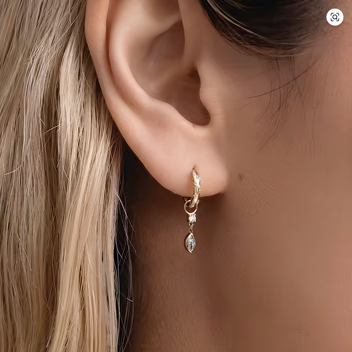 Celestial Dangle Hoops