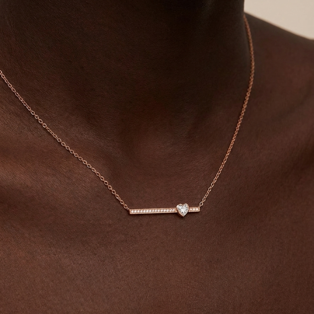 Sweetheart Line Necklace