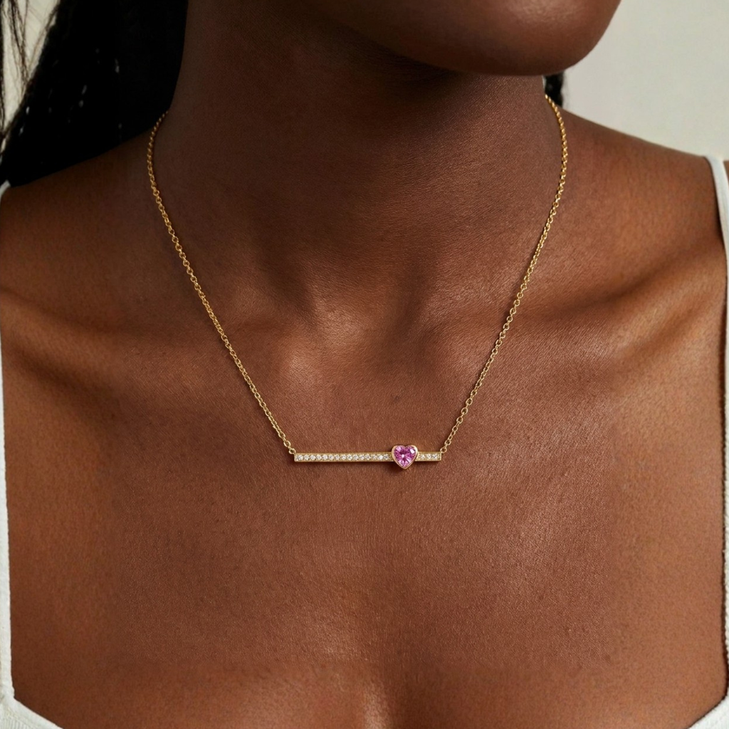 Sweetheart Line Necklace